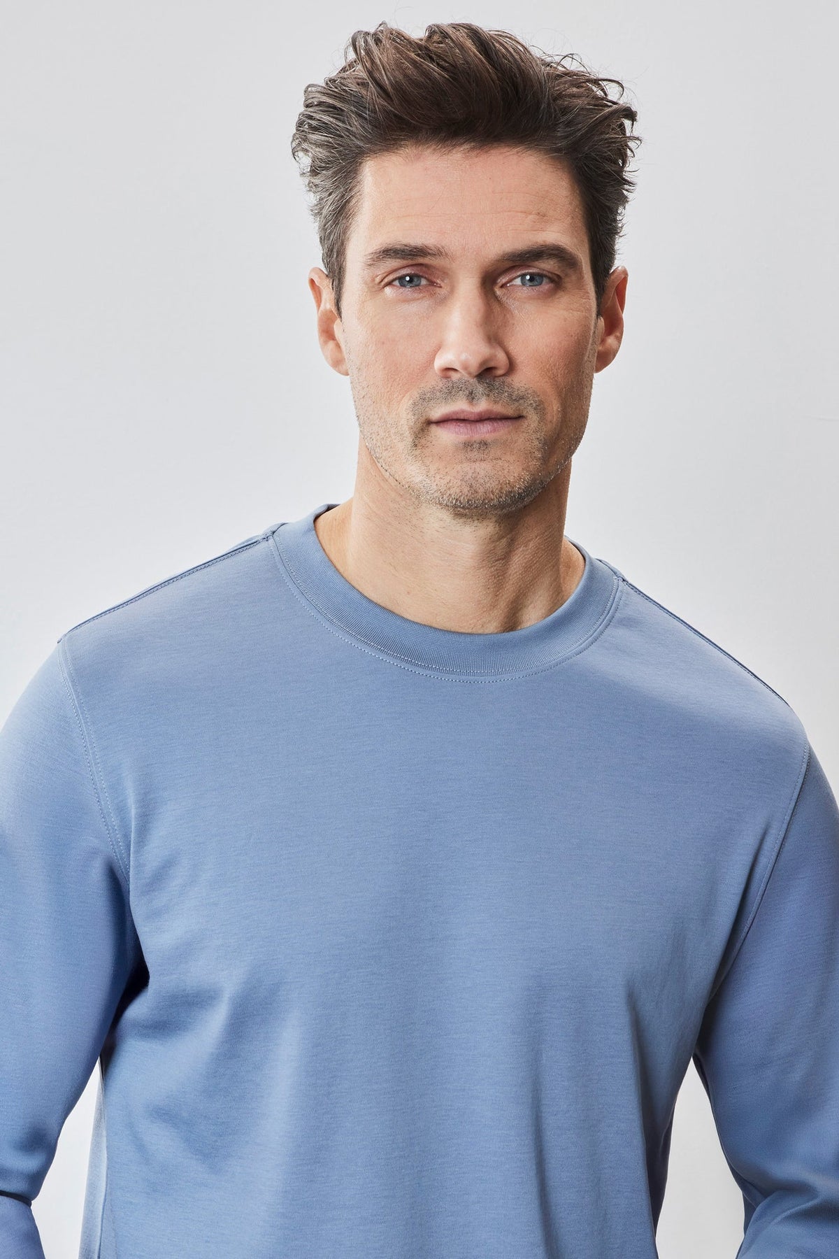 Chandail col rond pour homme par Robert Barakett | RB82247 Georgia Métallique | Machemise.ca, vêtements mode pour hommes