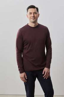 Chandail manches longues col rond pour homme par Robert Barakett | Georgia RB82247 Sonord | Machemise.ca, vêtements mode pour hommes