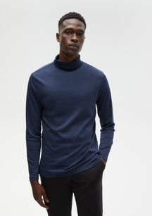 Chandail manches longues col roulé Robert Barakett | GEORGIA RB01224 Bleu Nuit | Machemise.ca, vêtements mode pour hommes
