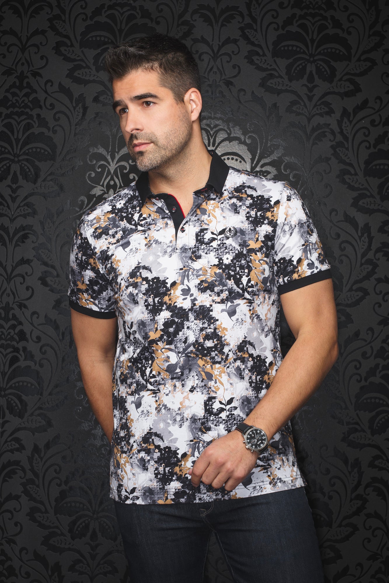 Polo for men by Au Noir | ROYCE Black Gold | Menshirt.com, complete inventory of the Au Noir brand