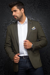 Blazer for men by Au Noir | RYAN Olive/Olive | Menshirt.com, complete inventory of the Au Noir brand