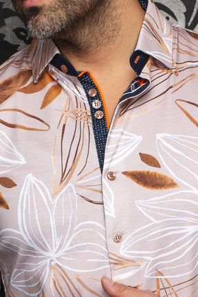 Chemise manches longues en Knit extensible pour homme par Au Noir | SAKARUN Pierre | Machemise.ca, inventaire complet de la marque Au Noir