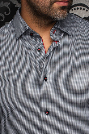 Chemise en nylon pour homme par Au Noir | SALENTO Noir | Machemise.ca, inventaire complet de la marque Au Noir