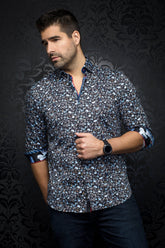 Chemise manches longues pour homme par Au Noir | SALVATORE Noir Royal | Machemise, inventaire complet de la marque Au Noir