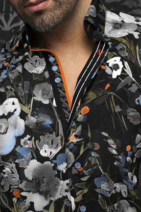 Chemise manches longues pour homme par Au Noir | SANFORD Noir | Machemise, inventaire complet de la marque Au Noir