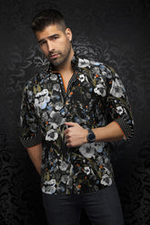 Chemise manches longues pour homme par Au Noir | SANFORD Noir | Machemise, inventaire complet de la marque Au Noir