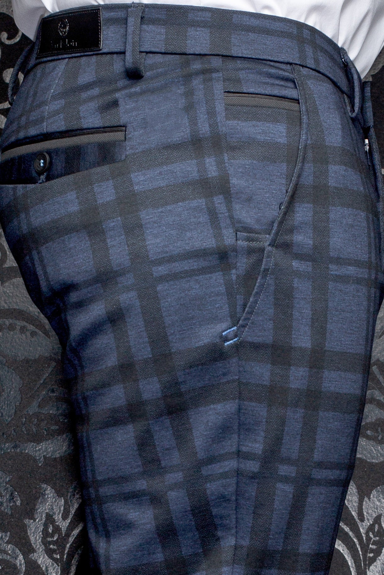 Pantalon pour homme par Au Noir | BERETTA-SELLECK Marine | Machemise.ca, inventaire complet de la marque Au Noir