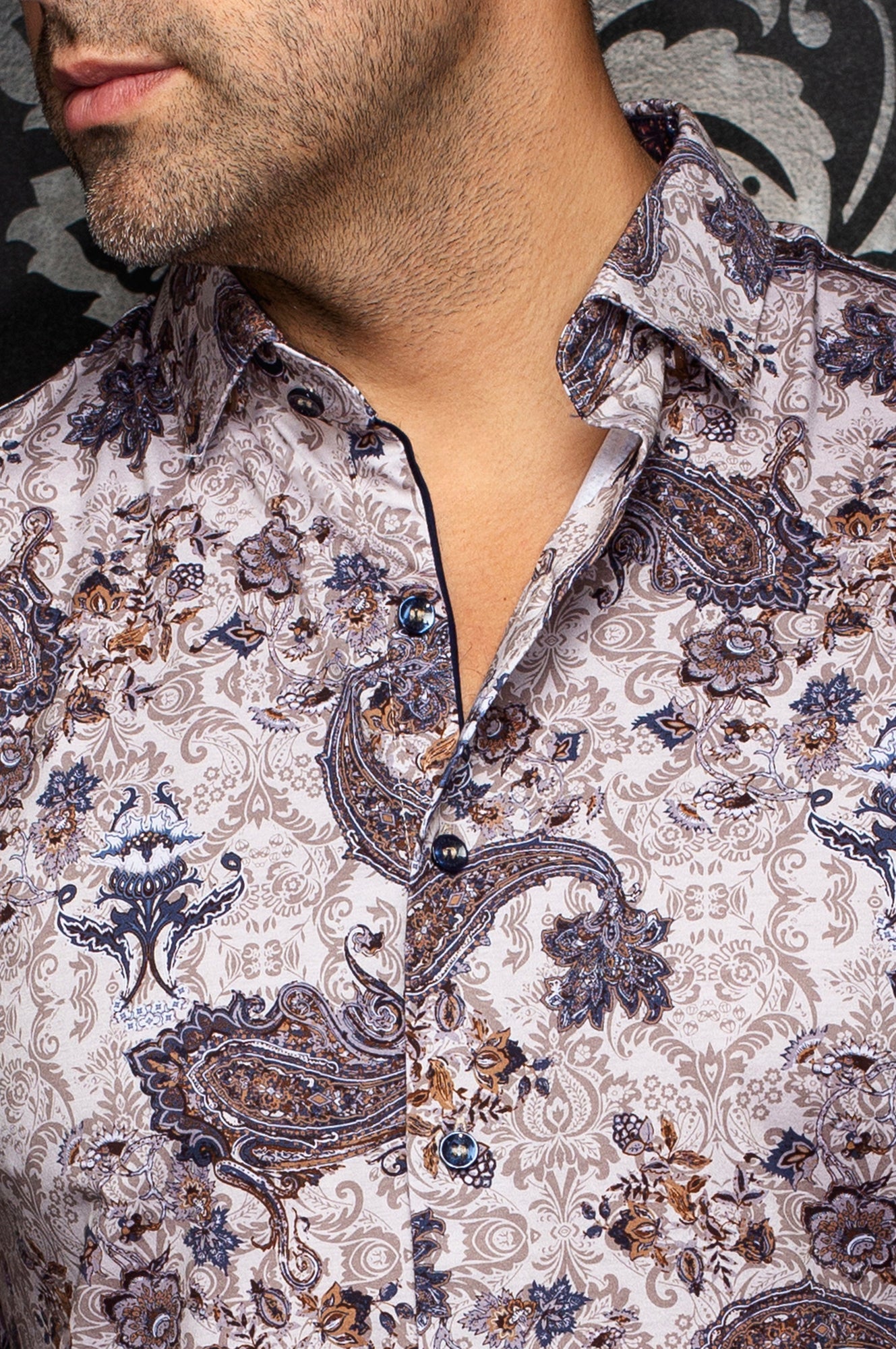 Chemise manches longues en Knit extensible pour homme par Au Noir | SIENNA Pierre | Machemise.ca, inventaire complet de la marque Au Noir