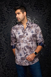 Chemise manches longues en Knit extensible pour homme par Au Noir | SIENNA Pierre | Machemise.ca, inventaire complet de la marque Au Noir