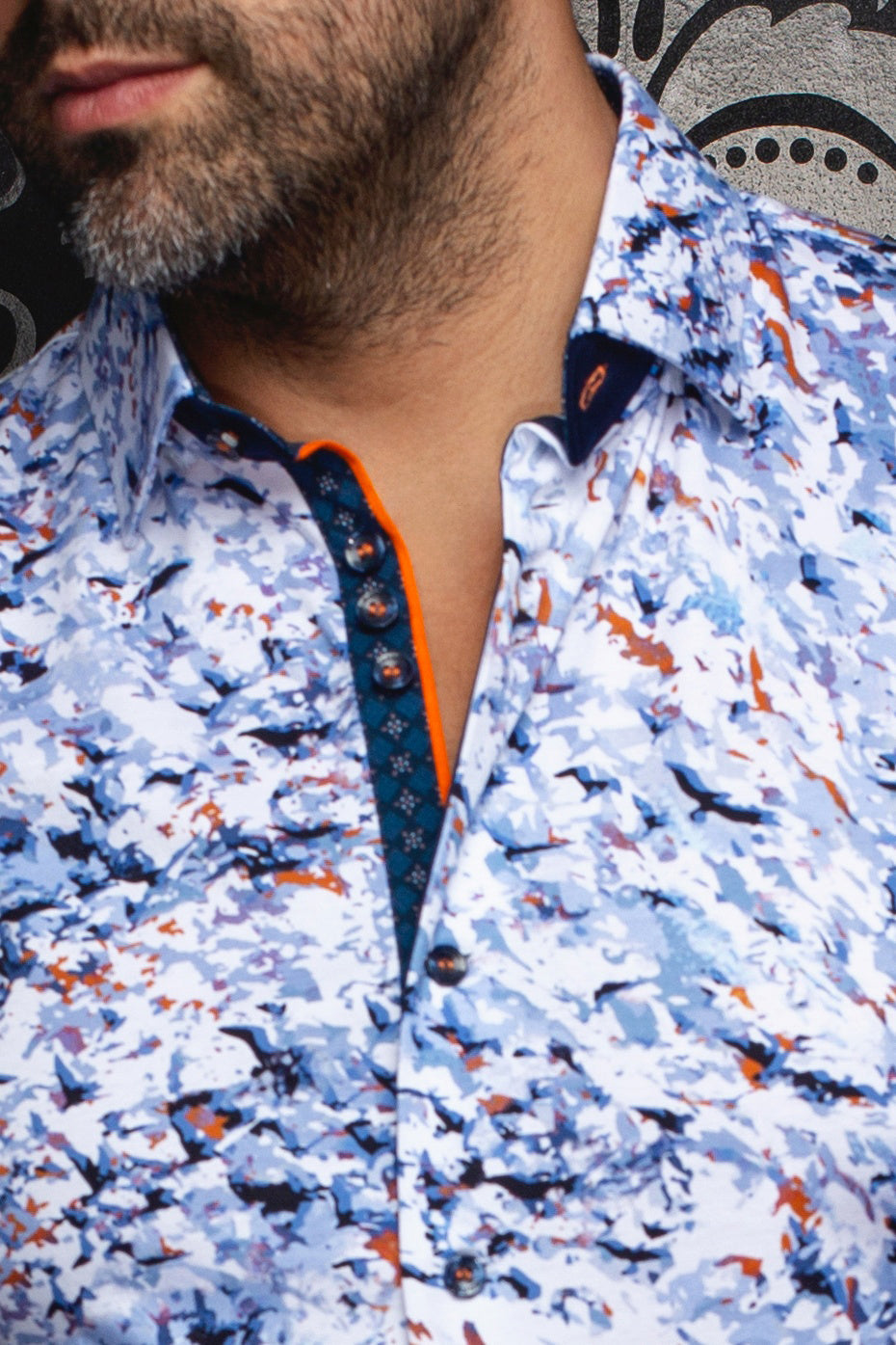 Chemise manches longues en Knit pour homme par Au Noir | SORAN Bleu Clair | Machemise.ca, inventaire complet de la marque Au Noir