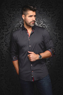 Chemise manches longues en Knit pour homme par Au Noir | STARSCREAM Noir Or | Machemise.ca, inventaire complet de la marque Au Noir