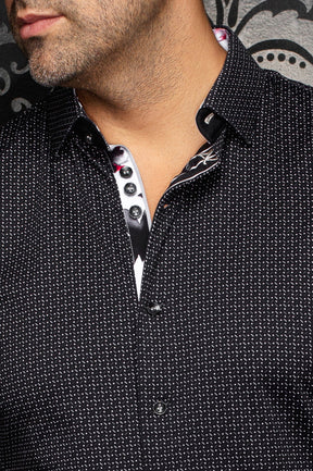 Chemise manches longues en Knit extensible pour homme par Au Noir | STONEHILL Noir | Machemise.ca, inventaire complet de la marque Au Noir