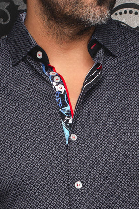 Chemise manches longues en Knit pour homme par Au Noir | SUNDANCE Noir Gris | Machemise.ca, inventaire complet de la marque Au Noir