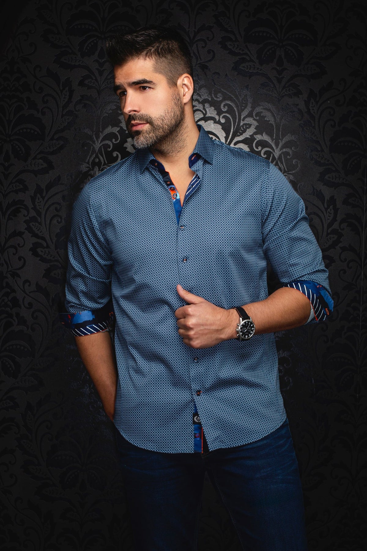 Chemise manches longues en Knit pour homme par Au Noir | SUNDANCE Marine | Machemise.ca, inventaire complet de la marque Au Noir