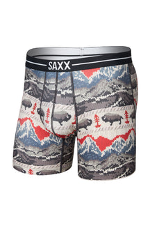 Saxx men's black boxer briefs, product view