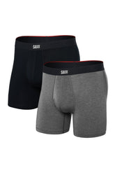 Paquet de 2 boxers pour homme par Saxx | SXPP2VX Noir Gris Foncé Chiné | Machemise.ca, vêtements mode pour hommes