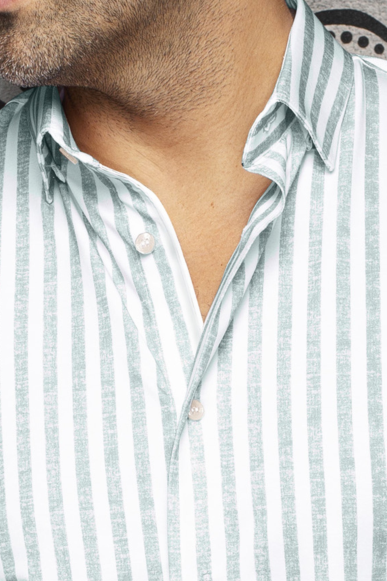 Chemise manches longues en Knit extensible pour homme par Au Noir | TELLY Sage | Machemise.ca, inventaire complet de la marque Au Noir