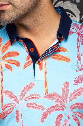 Polo pour homme par Au Noir | TIDEPOOL Orange | Machemise.ca, inventaire complet de la marque Au Noir