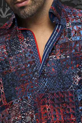 Knit long sleeve shirt for men by Au Noir | TURNER Navy Blue | Menshirt.com, complete inventory of the Au Noir brand