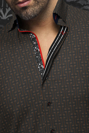 Chemise manches longues en Knit pour homme par Au Noir | UNDERWOOD Noir Or | Machemise.ca, inventaire complet de la marque Au Noir