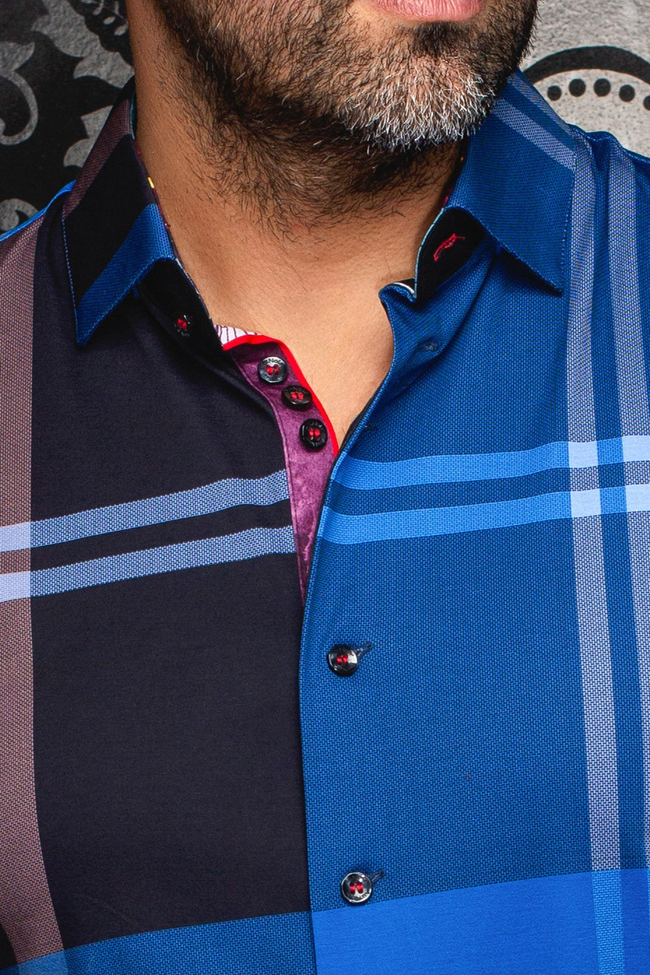 Chemise manches longues en Knit pour homme par Au Noir | VERDI Indigo | Machemise.ca, inventaire complet de la marque Au Noir