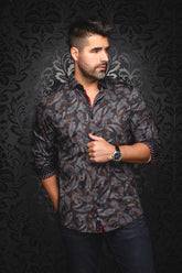 Chemise manches longues en Knit pour homme par Au Noir | VESPER Noir | Machemise.ca, inventaire complet de la marque Au Noir