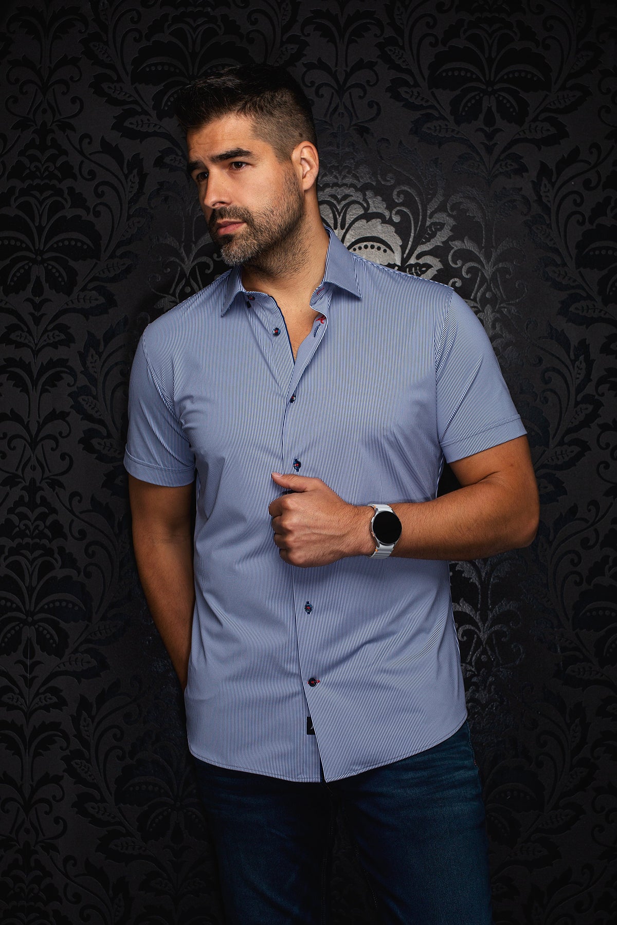 Chemise manches courtes Performance par Au Noir | VOLTA Marine | Machemise.ca, inventaire complet de la marque Au Noir