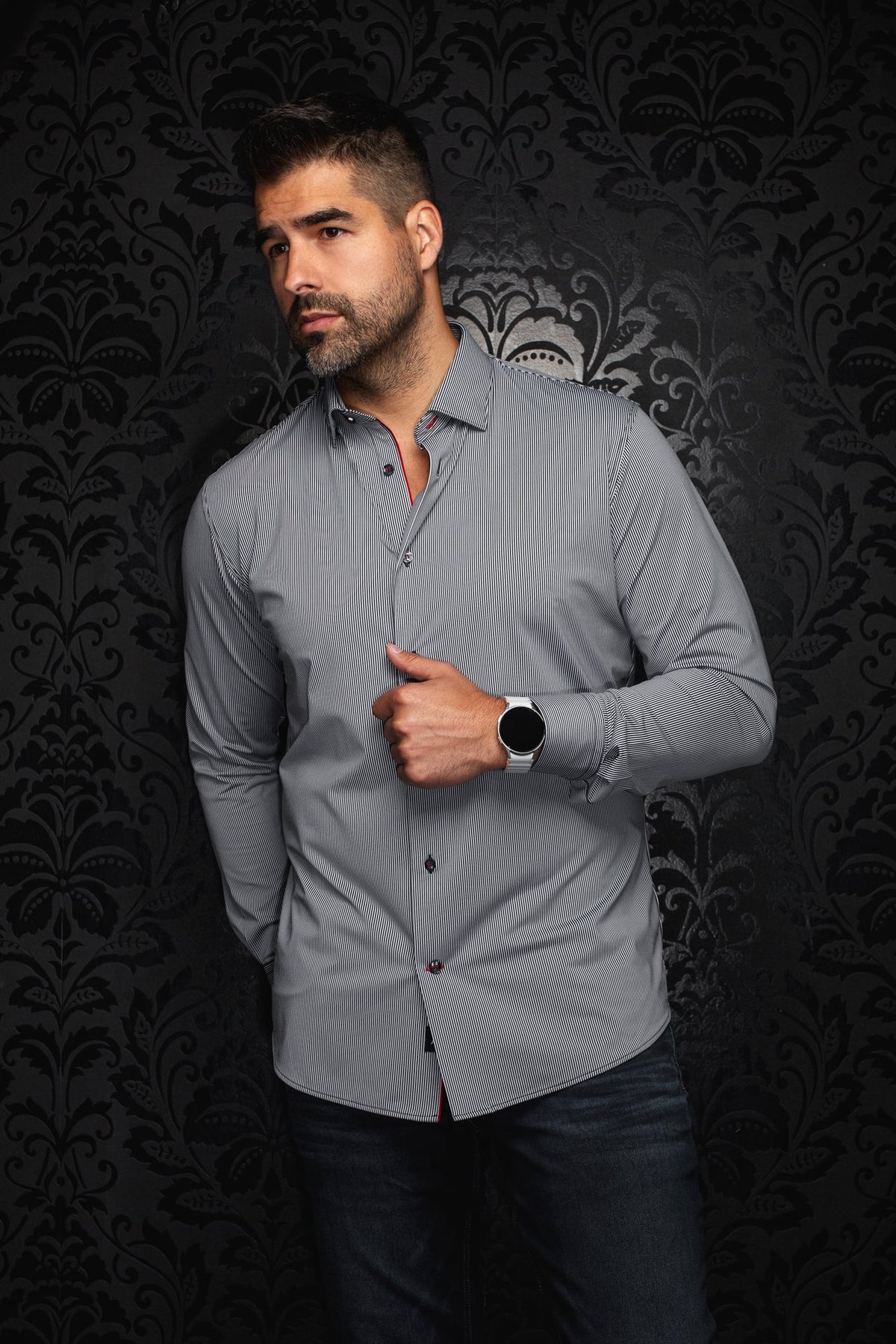 Chemise performance pour homme par Au Noir | VOLTA Noir | Machemise.ca, inventaire complet de la marque Au Noir