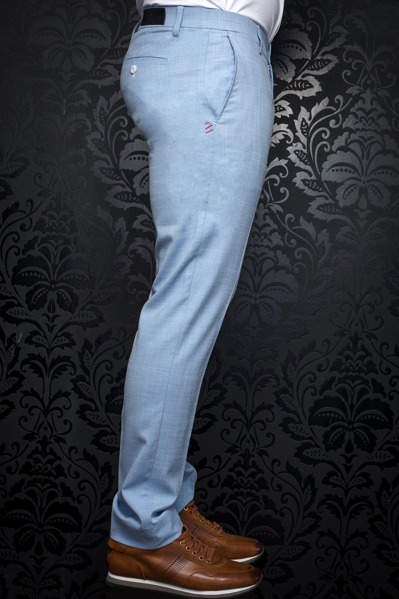 Pants for men by Au Noir | WESSON-CRAIG Light Blue | Menshirt, complete inventory of the Au Noir brand