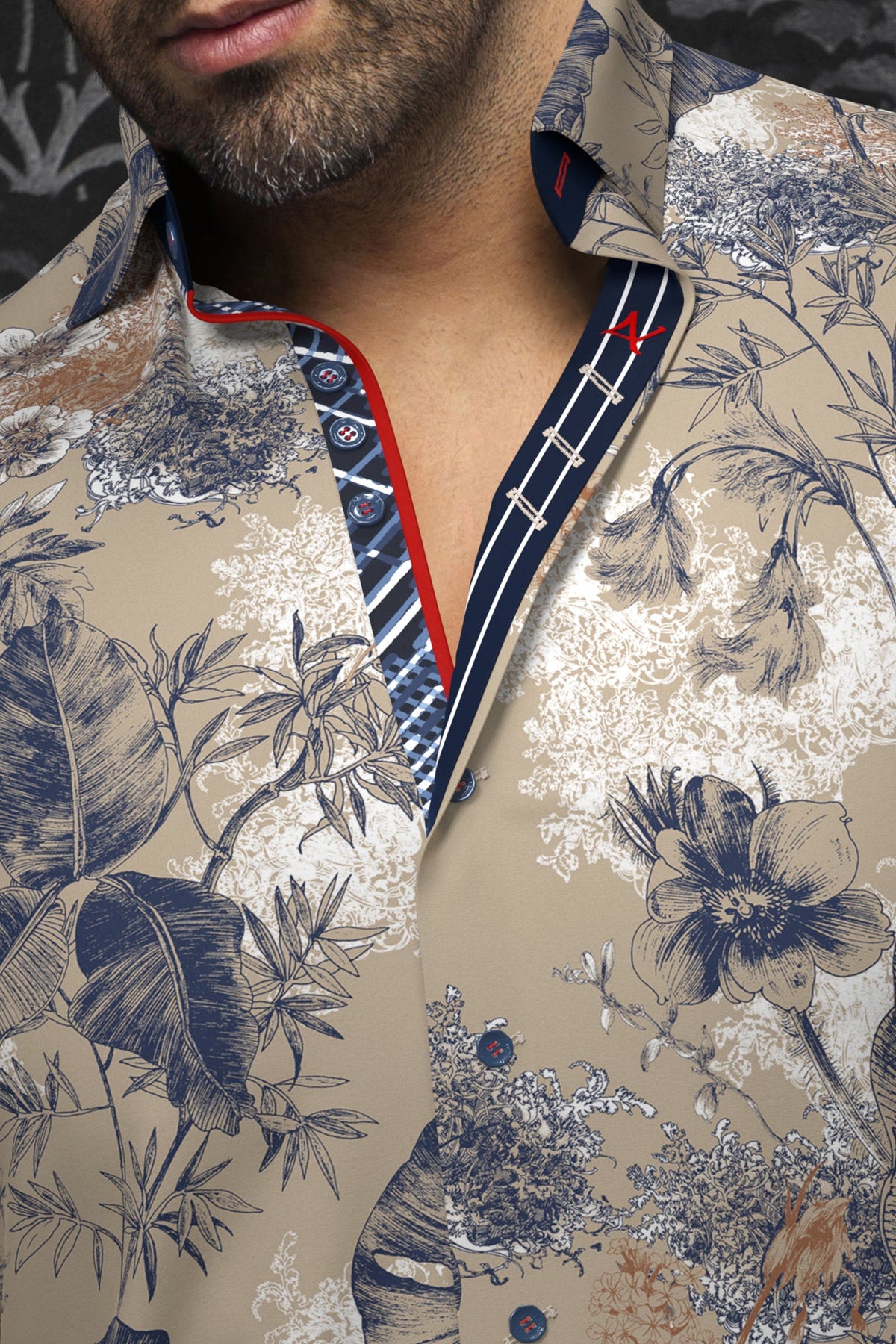 Long sleeve shirt for men by Au Noir | ZANE Stone | Menshirt, complete inventory of the Au Noir brand