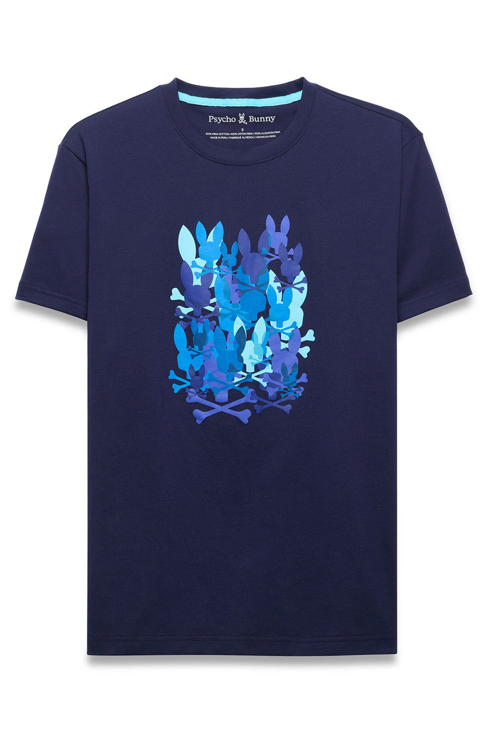 T-Shirt pour homme par Psycho Bunny | MT0200285 Bleu Du Soir | Machemise.ca, vêtements mode pour hommes