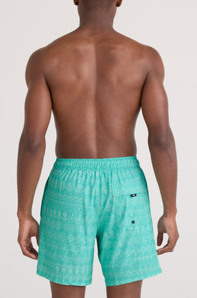 Maillot short pour homme par Saxx | SXSW04L Alignement Île Bleu Surf | Machemise.ca, vêtements mode pour hommes