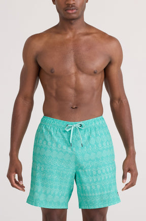 Maillot short pour homme par Saxx | SXSW04L Alignement Île Bleu Surf | Machemise.ca, vêtements mode pour hommes