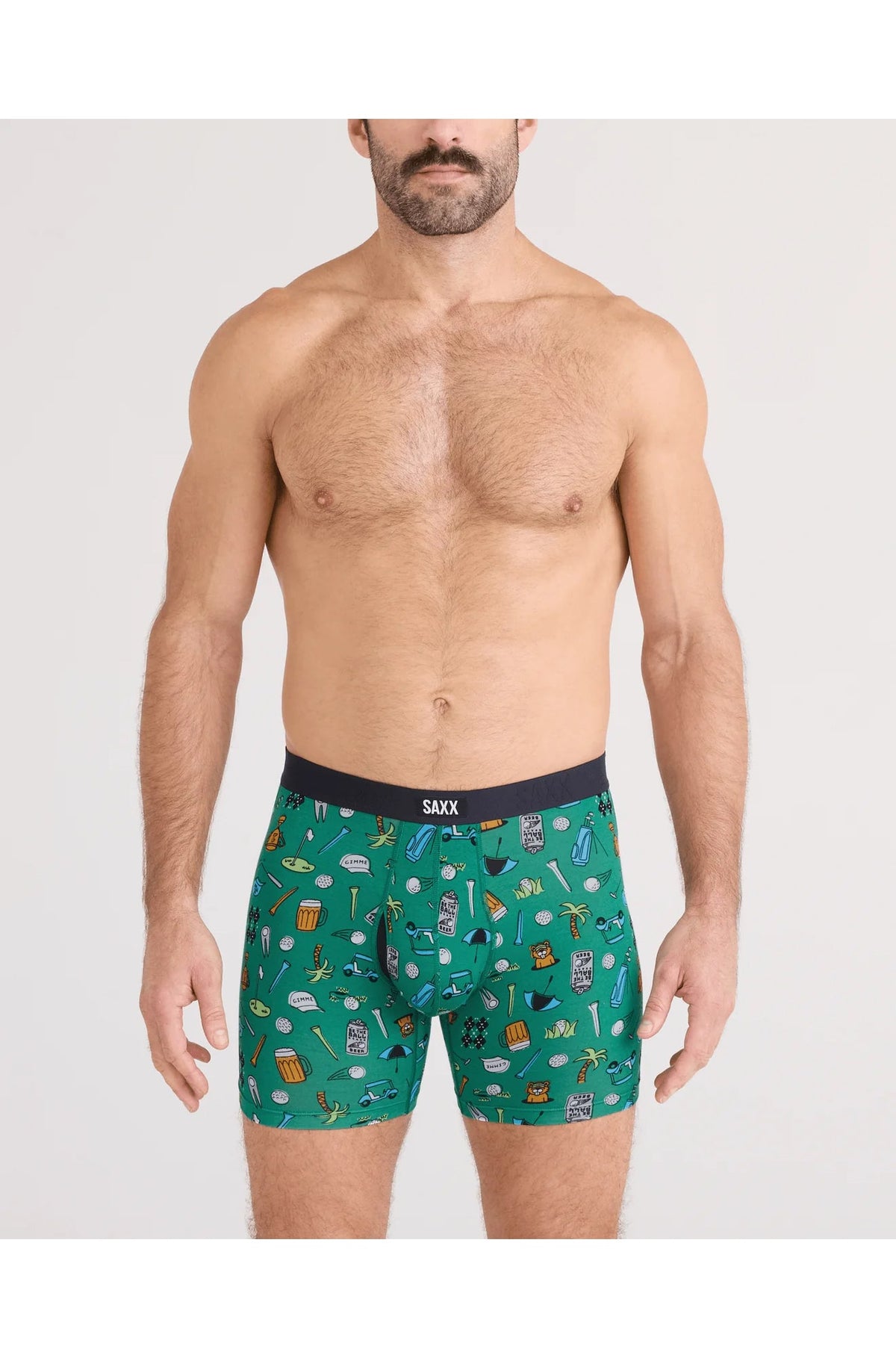 Boxer pour homme par Saxx | SXVX24F Fairway - Vert | Machemise.ca, vêtements mode pour hommes