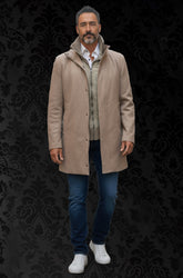 Manteau long Watson Beige | Confort haut de gamme par Au Noir