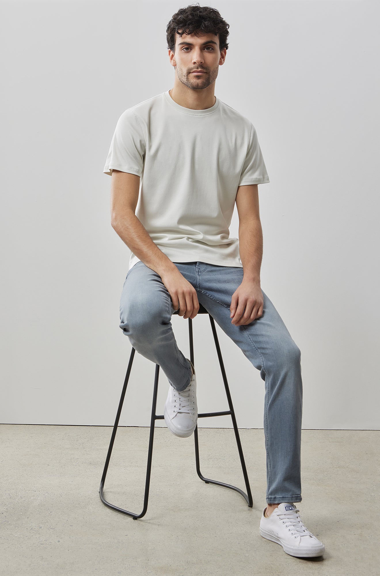 T-Shirt col rond pour homme par Robert Barakett | Georgia 23336 Ivoire | Machemise.ca, vêtements mode pour hommes