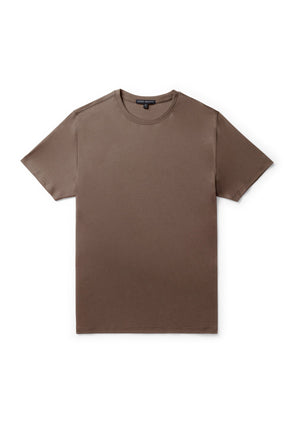 T-Shirt col rond pour homme par Robert Barakett | Georgia 23336 Brun | Machemise.ca, vêtements mode pour hommes