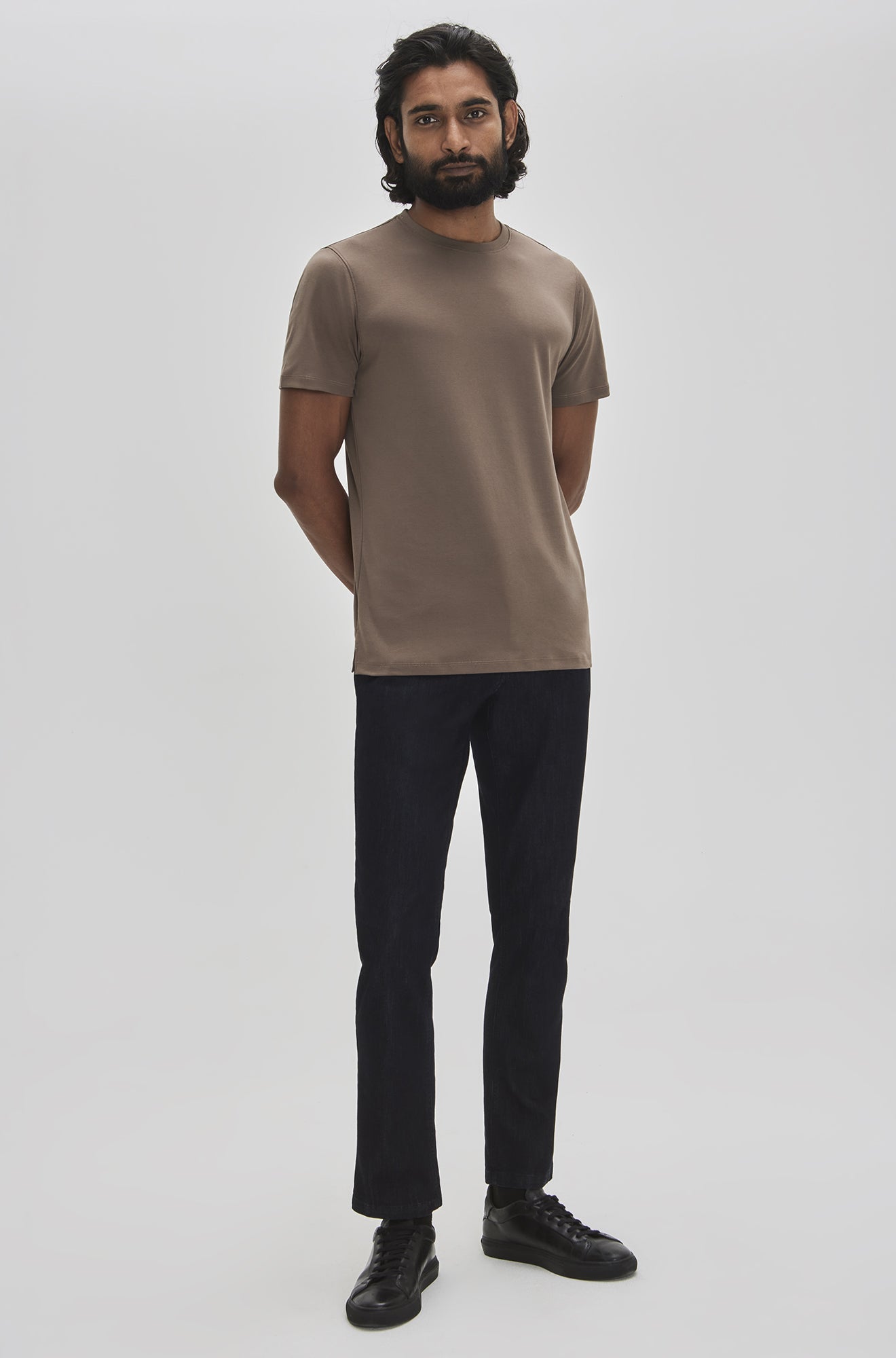 T-Shirt col rond pour homme par Robert Barakett | Georgia 23336 Brun | Machemise.ca, vêtements mode pour hommes