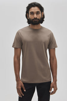 T-Shirt col rond pour homme par Robert Barakett | Georgia 23336 Brun | Machemise.ca, vêtements mode pour hommes