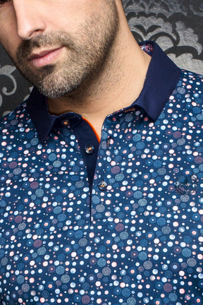 Polo pour homme par Au Noir | ADONIS Marine Orange | Machemise.ca, inventaire complet de la marque Au Noir