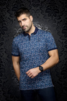 Polo pour homme par Au Noir | ADONIS Marine Orange | Machemise.ca, inventaire complet de la marque Au Noir