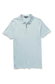 Polo avec fermeture éclair pour homme par Robert Barakett | Georgia RB01030 BLUFOG | Machemise.ca, vêtements mode pour hommes