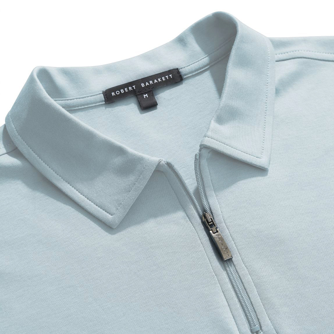 Polo avec fermeture éclair pour homme par Robert Barakett | Georgia RB01030 BLUFOG | Machemise.ca, vêtements mode pour hommes