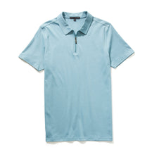 Polo avec fermeture éclair pour homme par Robert Barakett | Georgia RB01030 SMOKBL | Machemise.ca, vêtements mode pour hommes