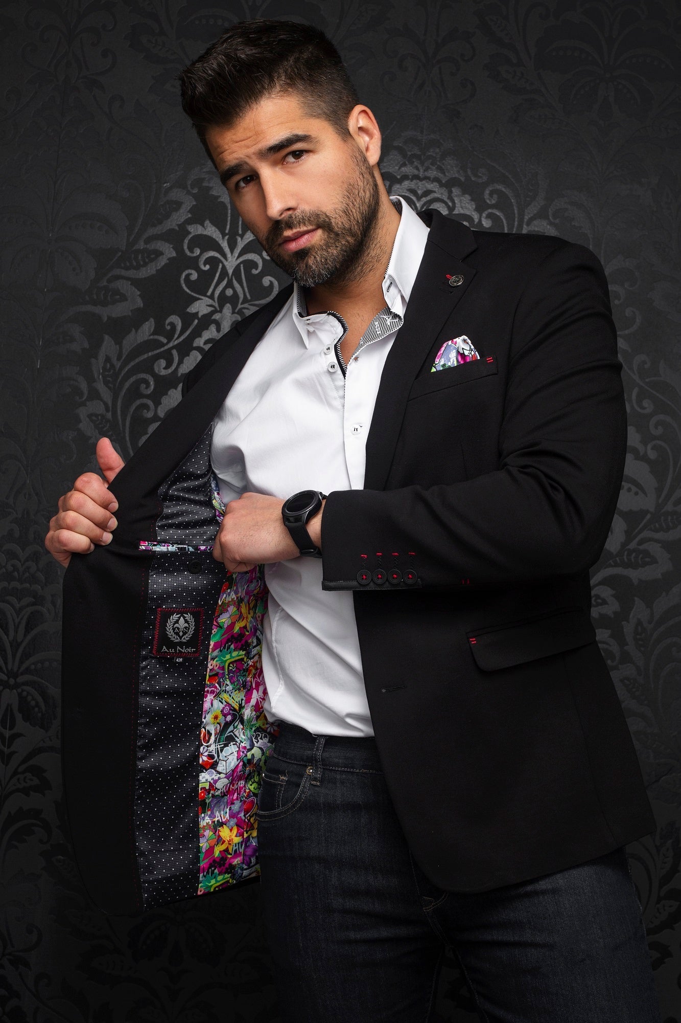 Veston pour homme par Au Noir | BARTOLO black | Machemise.ca, inventaire complet de la marque Au Noir