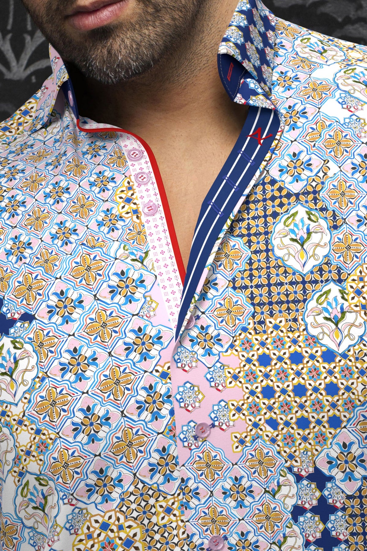 Chemise manches longues pour homme par Au Noir | CARLSON Rose | Machemise.ca, inventaire complet de la marque Au Noir