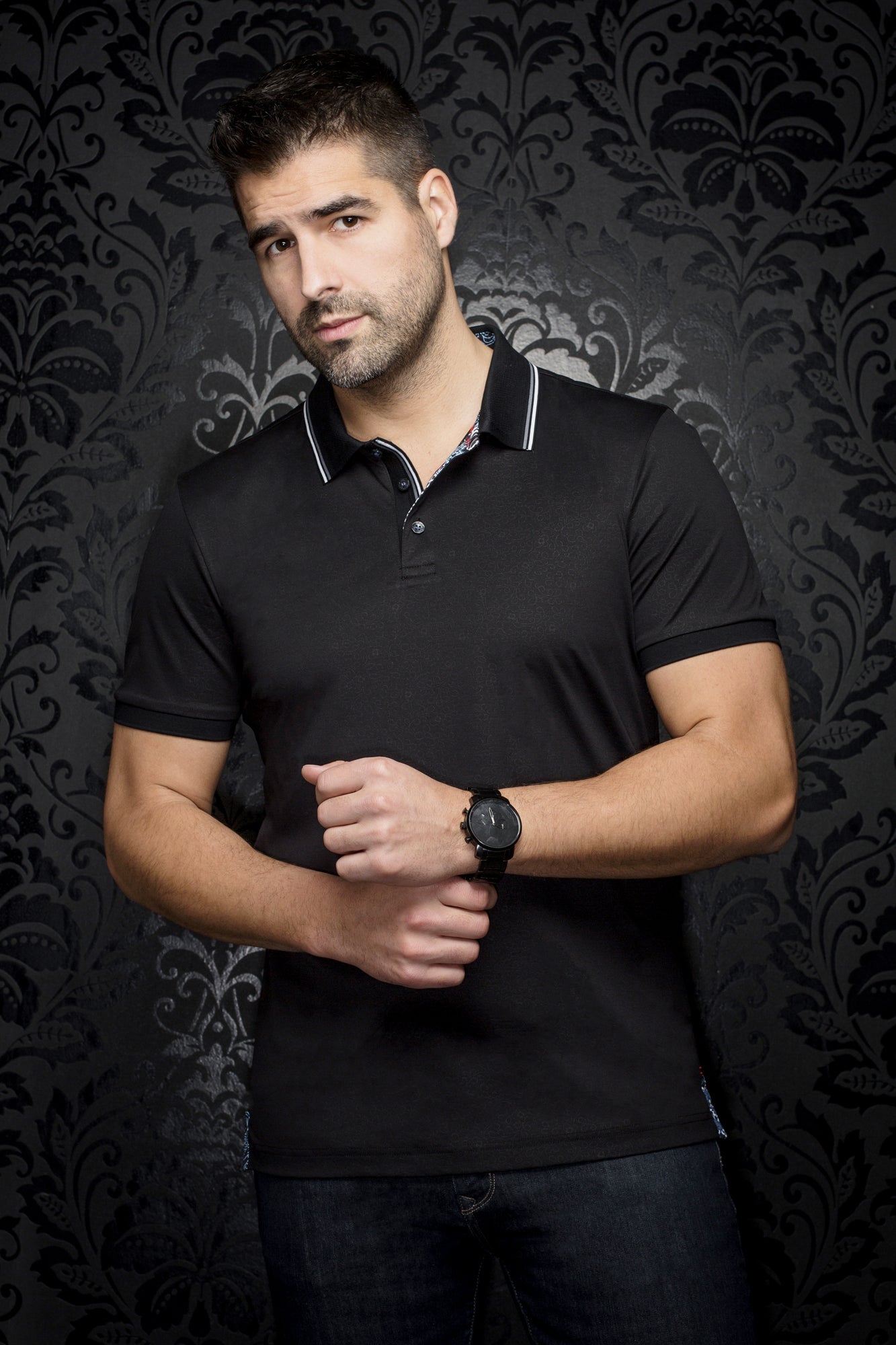 Polo pour homme par Au Noir | DELLARIO Noir | Machemise.ca, inventaire complet de la marque Au Noir