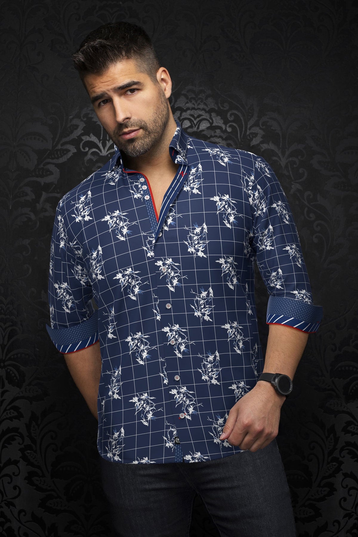 Chemise manches longues pour homme par Au Noir | DISTEFANO Marine | Machemise.ca, inventaire complet de la marque Au Noir