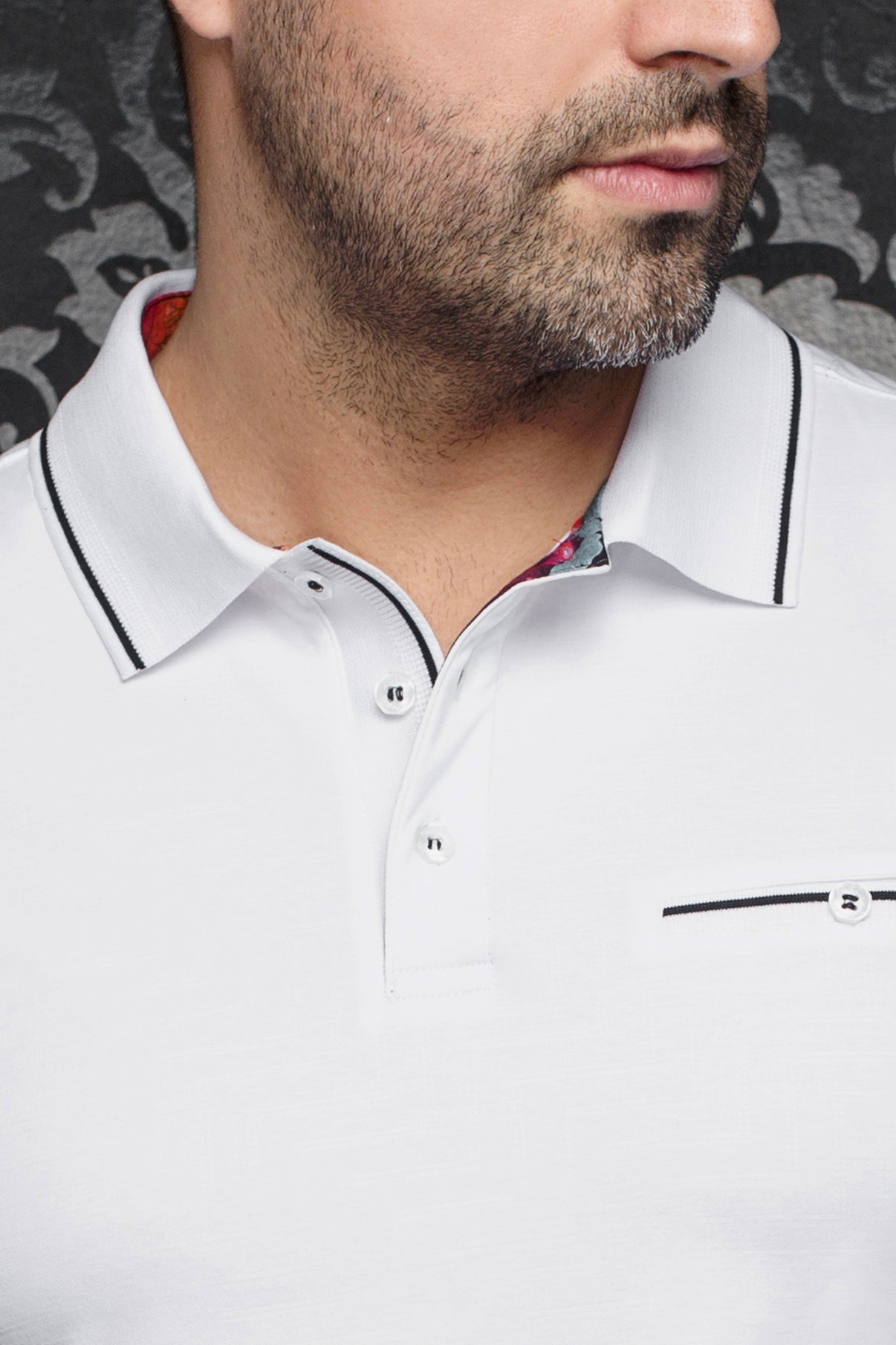 Polo pour homme par Au Noir | FIORAVANTE Blanc | Machemise.ca, inventaire complet de la marque Au Noir