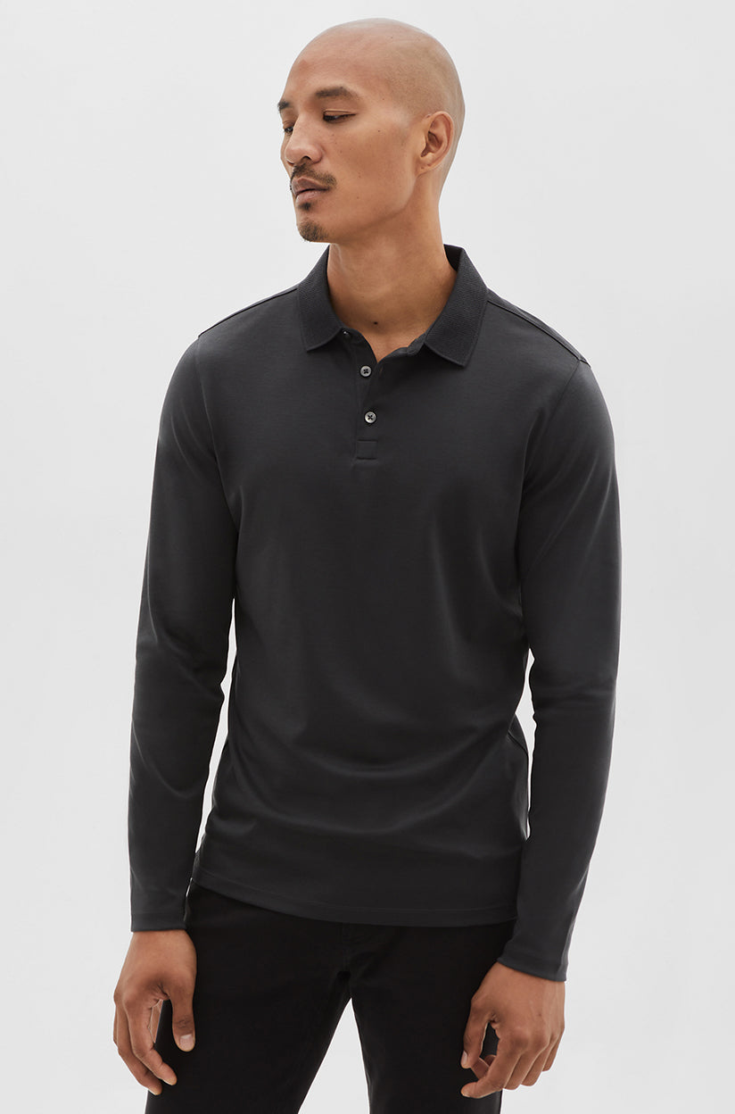 Polo pour homme par Robert Barakett  | Georgia RB01384 Cannon | Machemise.ca, vêtements mode pour hommes // Men's polo shirt by Robert Barakett | Georgia RB01384 Cannon | Machemise.ca, fashion clothing for men